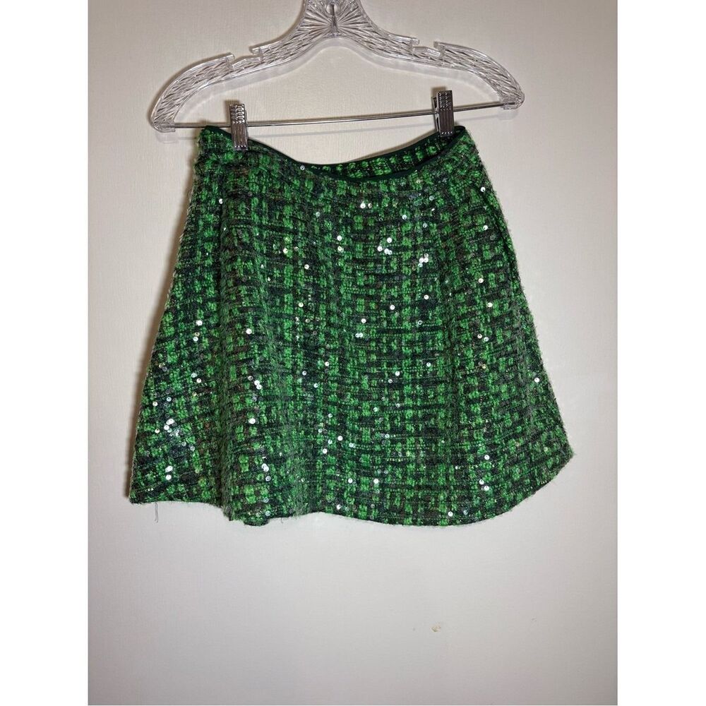 Antropologie Green Sequin Tweed Two-Piece Set - Picture 12 of 12